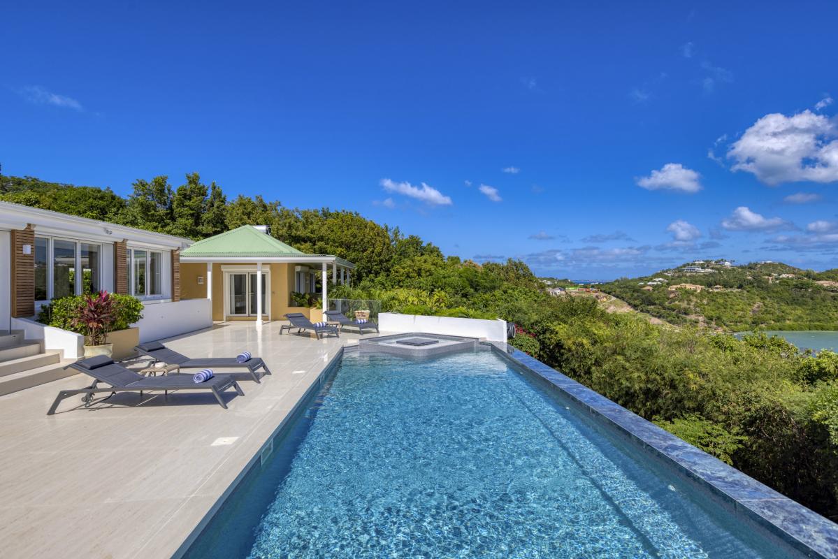 5.Location Villa piscine vue mer Terres Basses Saint Martin_vue mer
